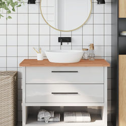 vidaXL Ξύλο Cabinet de baie fără chiuvetă L100xl60xH2.5cm Beech wood solid wood