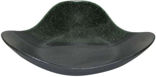Fylliana Ceramic Decorative Platter 605435 Gray 25.5x24.5x6cm