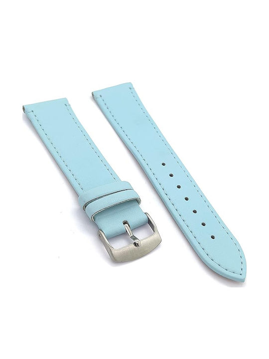 Diloy Straps Δερμάτινο Λουράκι Γαλάζιο 16mm