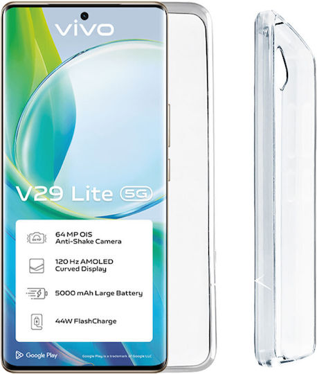 Volte-Tel Lite 5g Umschlag Rückseite Silikon Transparent (VIVO V29 LITE) 6.78"