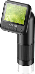 Apexel APL-MS008 Digital Mikroskop USB mit Monitor 400x800x, LED, 720p/2MP