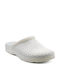 Fly Flot Herren Leder Anatomisch Clogs Weiß