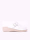 Comfort Way Shoes Γυναικεία Ανατομικά Σαμπό Λευκά