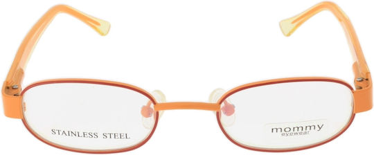 Mommy Kinder Metallisches Brillengestell Orange 3014C44218125