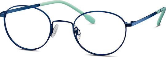 Titanflex Kids Metal Prescription Eyeglass Frame Titanium Blue ES830131