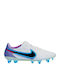 Nike Tiempo Legend 9 Elite Football Shoes with Cleats White / Black / Baltic Blue / Explosion Pink