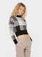 Superdry 'boxy Women's Long Sleeve Sweater Checked Multicolour