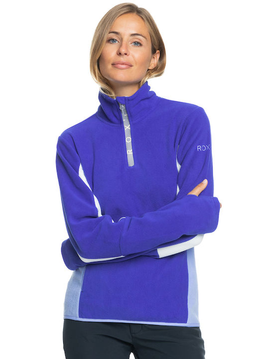 Roxy 'sayna' Winterlich Damen Vlies Bluse Langärmelig PRC0/BLUING