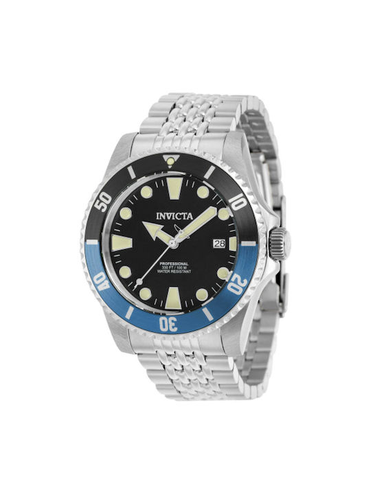 Pro Diver Мъжки Часовник 44mm Автоматичен със Сребрист Ацетиленов Гривна