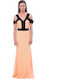 Summer Maxi Dress for Wedding and Christening Orange