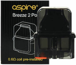 Aspire Breeze 2 Replacement Pod 2ml με Αντίσταση 0.6ohm
