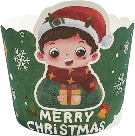 Kardasis Set Christmas Cupcake Liners Green 50pcs