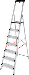 Palbest Leiter Aluminium mit 6+1 Stufen