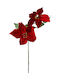 Zaros Weihnachtsdekoration Stoff Blume Länge 60cm.