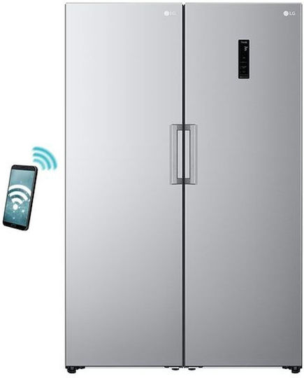 LG GLT51PZGSZ Ψυγείο Ντουλάπα 386lt NoFrost Υ186xΠ59,5xΒ70,7εκ.