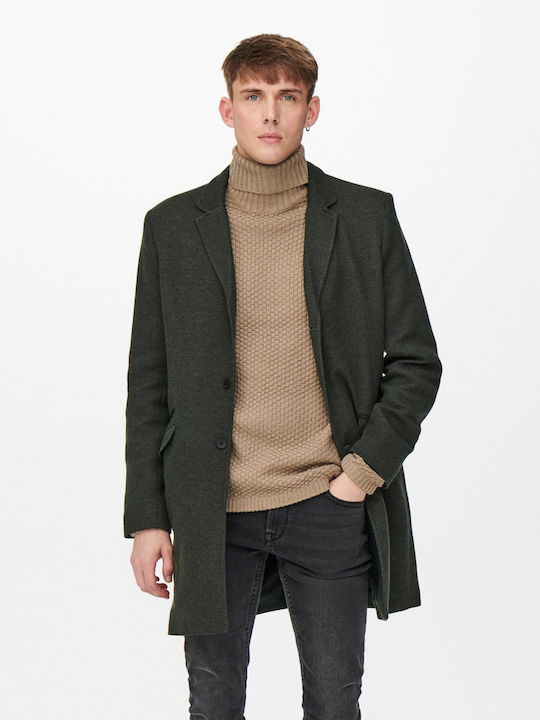 Only & Sons Men's Half Coat LADI