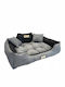 KingDog Canapea Pat pentru câini Gri 115x95cm.