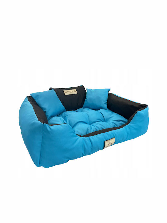 KingDog Sofa Dog Bed Blue 115x95cm.