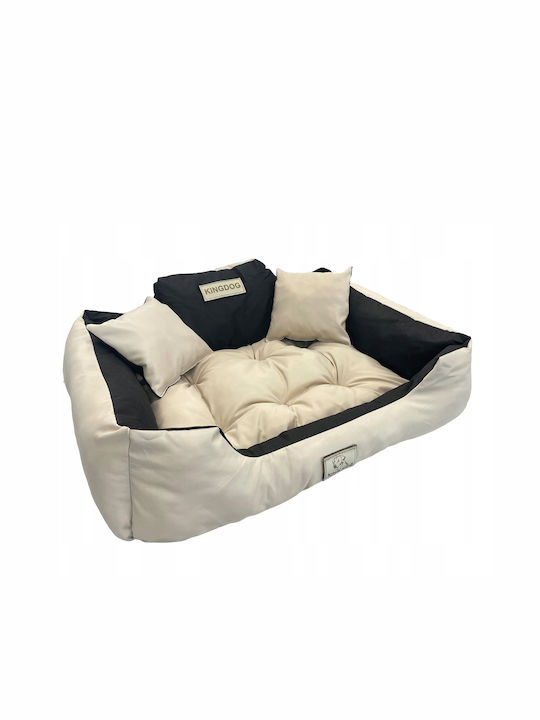 KingDog Sofa Hundebett Beige 115x95cm.