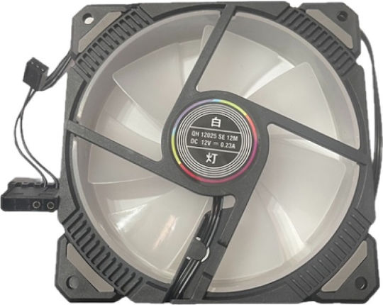 Lovingcool Case Fan 120mm with Without LEDs Lighting and Connection 2-Pin 1pcs Gray