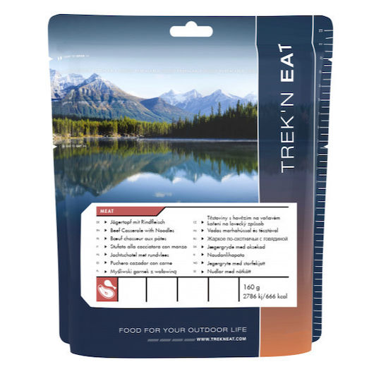 Katadyn Trek'n Eat Beef Casserole With Noodles Ready Meal With Meat Pasta 666kcal 160gr 5 Years