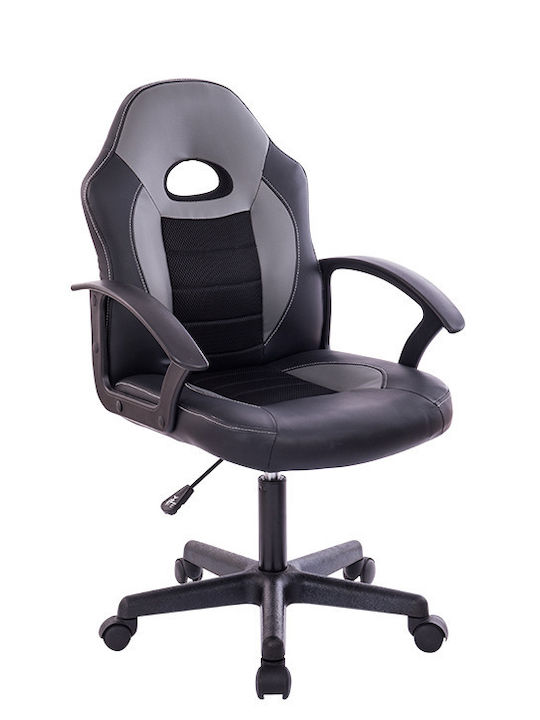 Trendy Office Chair with Fixed Arms Μαύρο & Γκρι Bormann