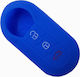 Θήκη Ключодържател от Silicone с 3 Бутони за Lancia в Blue Цвят