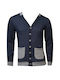 GioS Designs Men's Cardigan Blue