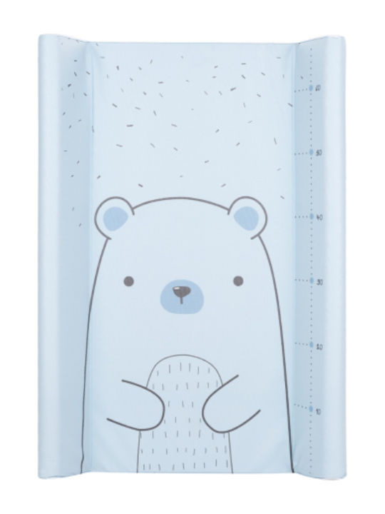 Kikka Boo Soft Changing Pad cu Capac Bear Me din Plastic Blue for Nursery Drawer 50x80cm