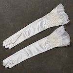 Nuova Vita Bridal Gloves with Lace