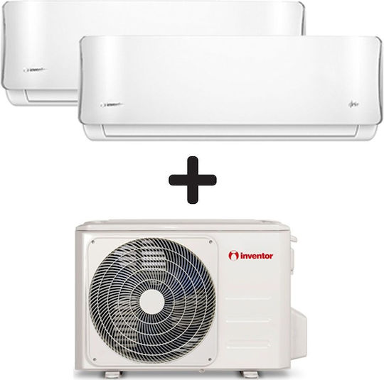 Inventor Aria Split-System Klimaanlagen Satz 2 Inneneinheiten (2x 12000 BTU) und Außeneinheit (27000 BTU)
