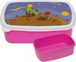 Kids Lunch Plastic Box Pink L18xW13xH6cm