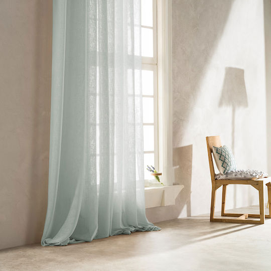 Gofis Home Κουρτίνα με Τρουκς Combe 502 18 Aqua 140x280εκ.