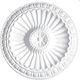 Deco Ceramica Deckenrosette für Leuchten Weiß 3071-KALTS-ROZETA-DESIRE