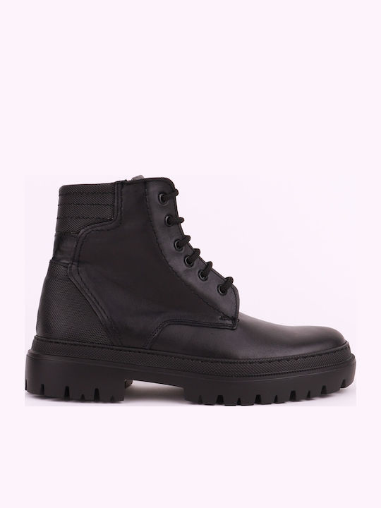 Antonio Shoes Μαύρα Ανδρικά Μποτάκια