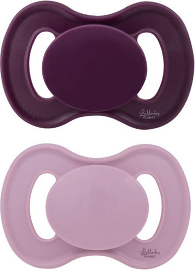 Lullaby Planet Πιπίλες Σιλικόνης για 6+ μηνών Elderberry & Lavender Breeze 2τμχ