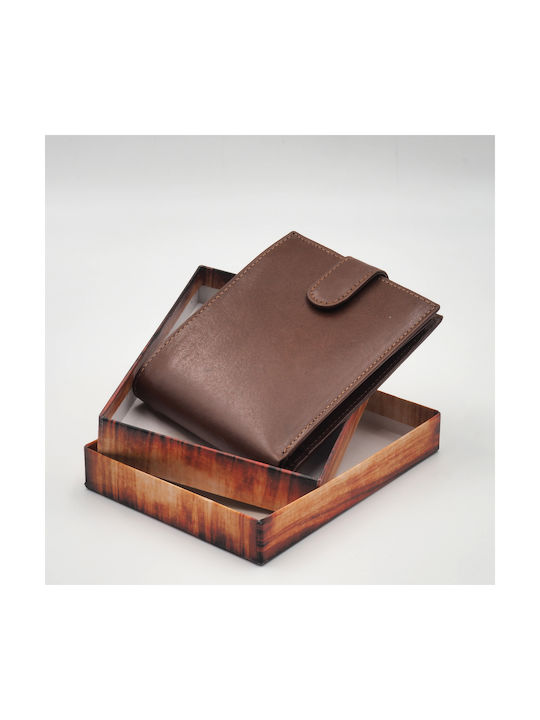 Roberto Men's Leather Wallet Tabac Brown