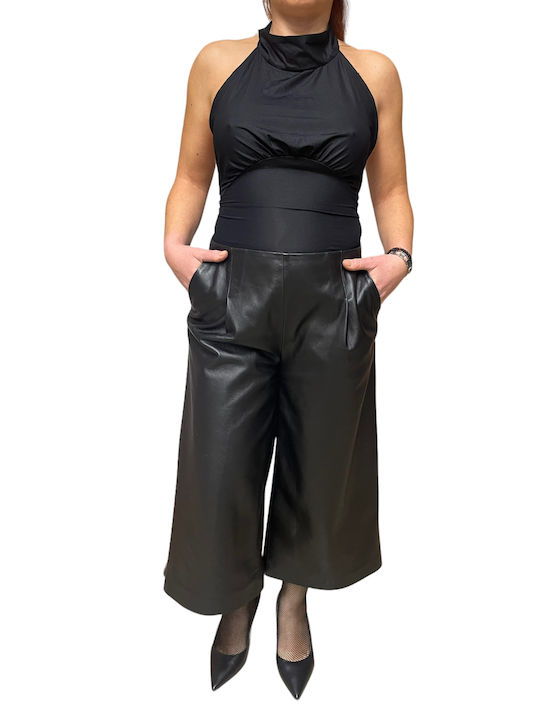 MARKOS LEATHER Women's Culottes with Zip black