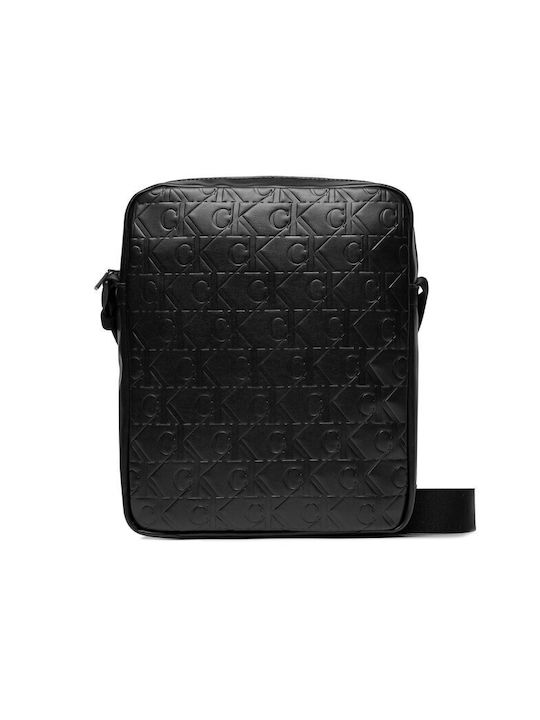 Calvin Klein Shoulder / Crossbody Bag Monogram Soft with Zipper Black