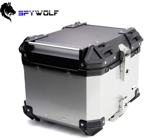 Spywolf Space-S Motorcycle Top Case Aluminum 55L Grey