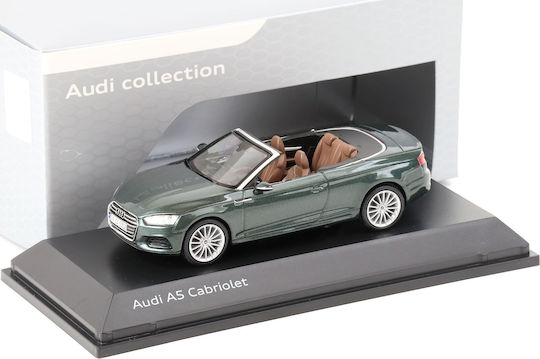 Spark 2017 Audi A5 Cabriolet Figurină de Modelism Verde la Scară 1:43 Verde Gotland metalizat