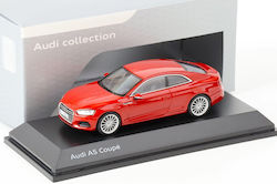 Spark Audi Audi A5 Coupe Figurină de Modelism Mașină la Scară 1:43 Tango Red