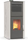Thermogatz 30 GSP Idro-Aero Pellet Stove Fan Heater / Radiator 28.2kW