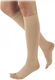 Sigvaris 702 Top Fine Crispa Short Plus Socks Calf High Graduated Compression Open Compression Class 2 Beige