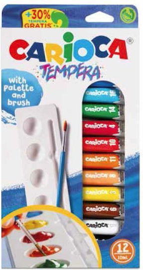 Carioca Τέμπερες Ζωγραφικής No color found. σε Σωληνάριο 10ml 6τμχ