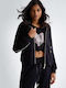 Hero Women's Sweatshirt Jacket Hooded Black