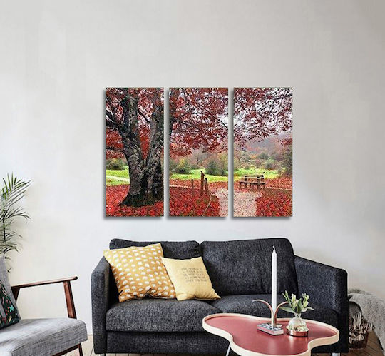 I-gallery Τρίπτυχος Πίνακας σε Καμβά 100x150cm