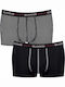 Sloggi Start Hipster Men's Boxers Black-Black striped 2Pack