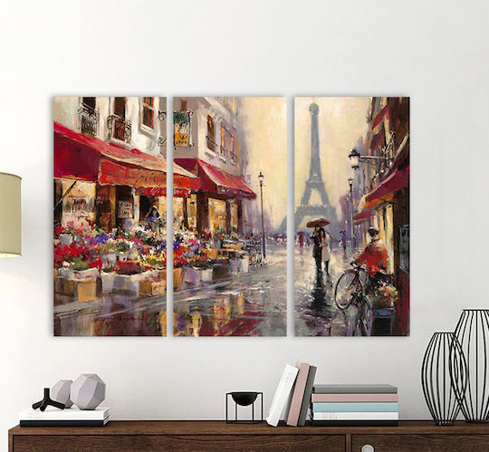 I-gallery Τρίπτυχος Πίνακας σε Καμβά 100x70cm