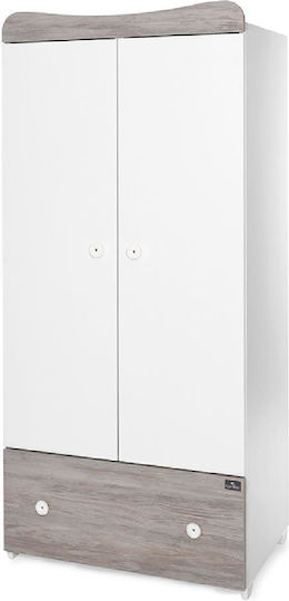Exclusive Ușă dublă Dulap Alb 80x57x178cm